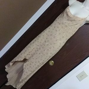 Gold evening party dress by Carlotte Russe (L)